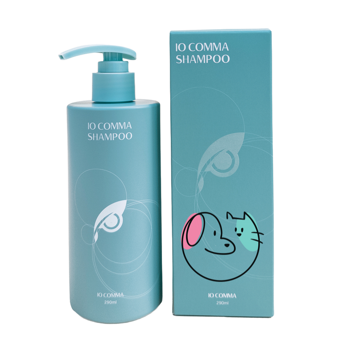 강아지 샴푸 저자극 천연 세정 얼굴 발 비듬 각질 습진 볼륨 아이오콤마 PDRN, 1개, 290ml