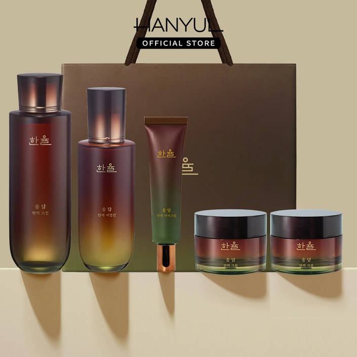 내일도착크림더블증정한율 송담 탄력 기초 세트스킨에멀전아이크림크림2개