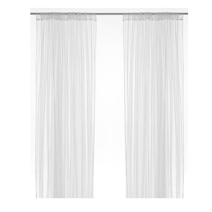 이케아 릴 쉬폰커튼 속커튼 280x250cm 2장