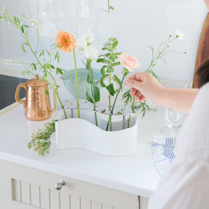 네르하 이케바나 도자기 웨이브 화병 북유럽 물결 화병