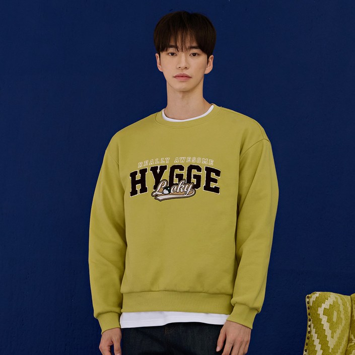 체이스컬트 캐릭터 부클 자수 맨투맨 티셔츠 DFRU5141D0B