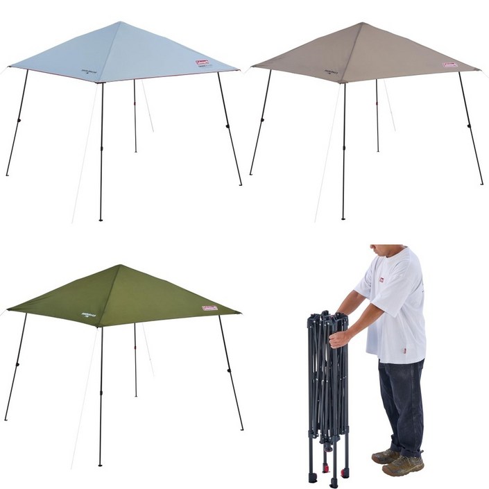 콜맨 캠핑 대형 타프 원터치 인스턴트 바이저 쉐이드 3 M L DR 암막 UV 차단