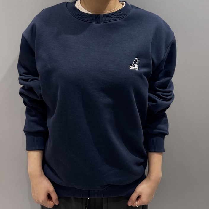 국내정식매장 캉골 티셔츠 Kangol 에센셜 스탠다드핏 스웨트셔츠 1801 네이비