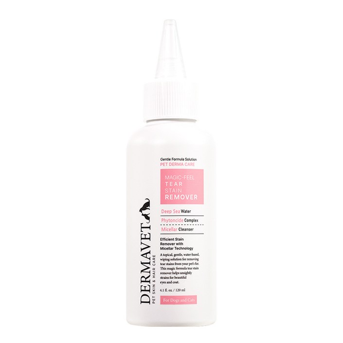 더마벳 저자극 강아지 눈세정제 눈물세정제 무향 무색소, 2개, 120ml