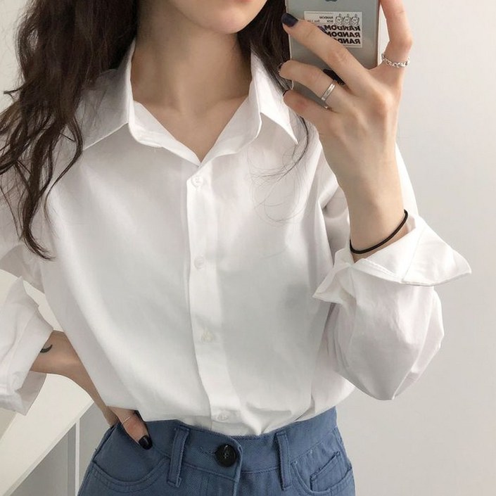 메이킹유 파스텔 무지 셔츠 319에티드블라우스77size 사이즈추가