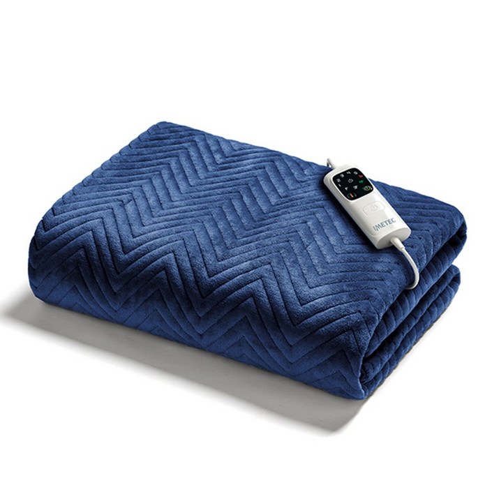 이메텍 이탈리아 프리미엄 벨벳 전기담요 오버블랑켓 네이비블루 GOK098