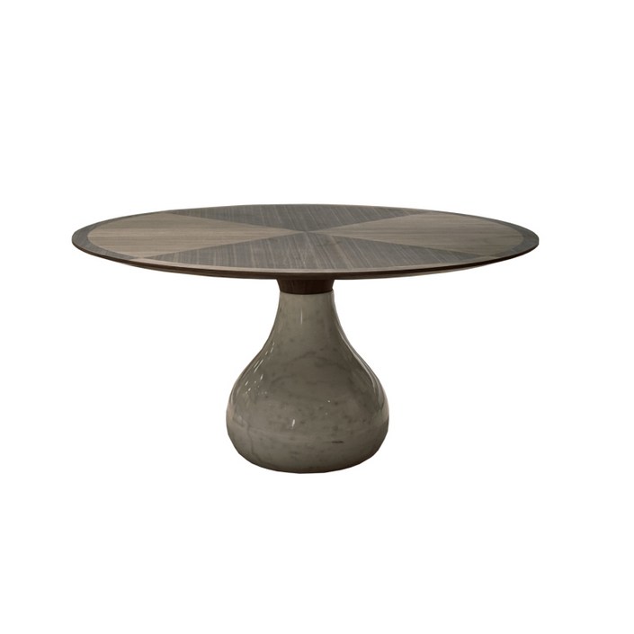 테이블 컴퓨터 인테리어 온코 메탈 상판 식탁 원형, 1개, 스타일 9 화이트 블랙 1500x750