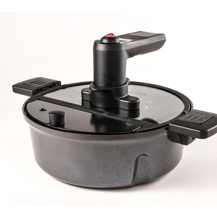 오토쿡 IH인덕션 자동회전냄비 멀티쿡 고구마 삼겹살 콩 깨 볶는 냄비 블랙