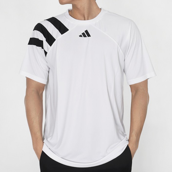 아디다스 반팔티 포르토레 23 저지 화이트블랙 로고