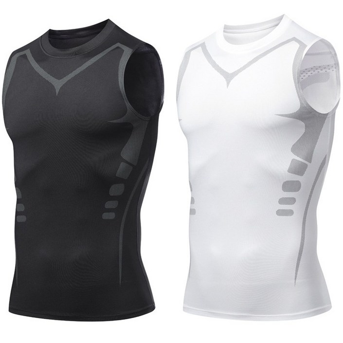 공인기관 테스트완료 컴프레션 스포츠 기능성 이너웨어 테크핏 언더레이어 민소매 나시