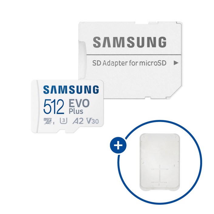 삼성전자 마이크로SD카드 EVO PLUS MBMC512SAKR SD카드 케이스