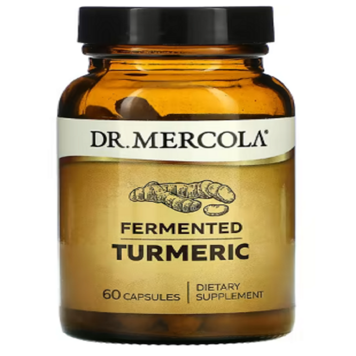인포비타Dr.Mercola닥터머콜라, Organic Fermented Turmeric, 1개, 60개