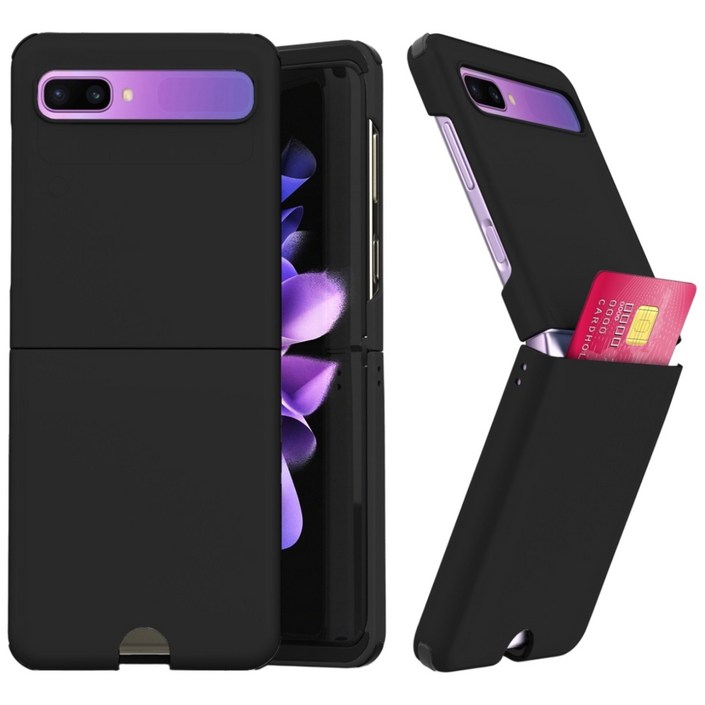 갤럭시 제트플립2 ZPOP 카드수납 하드 케이스 Z Flip2 지플립2 충격방지 범퍼