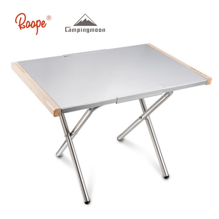 루페 캠핑 스텐레스 사이드 보조 테이블 전용가방포함 접이식 모닥불 테이블