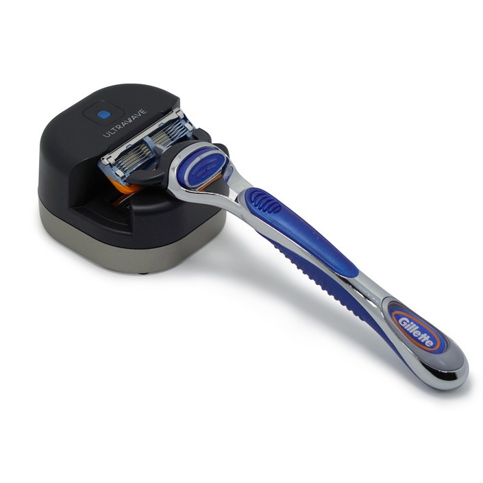 울트라웨이브 UV C LED 무선 면도기 살균기 블랙 RS-01
