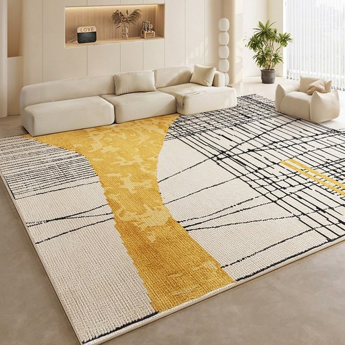 거실대형카페트 거실 침실 패드 사무실 매트 거실패드 클래식Y2