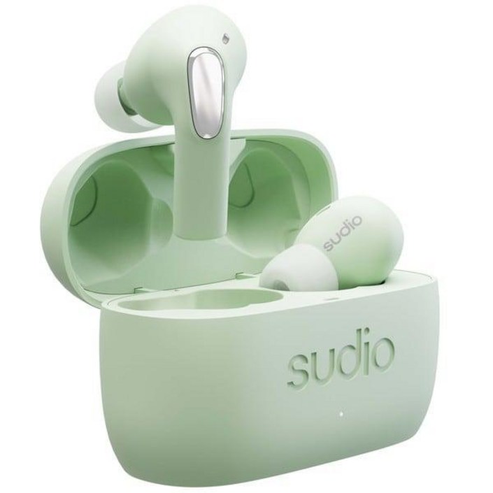 Sudio 수디오 완전무선 이어폰 Sudio E2 블루투스 / 하이브리드 액티브 노이즈 캔슬링 지원 Jade [E2JAD] 2