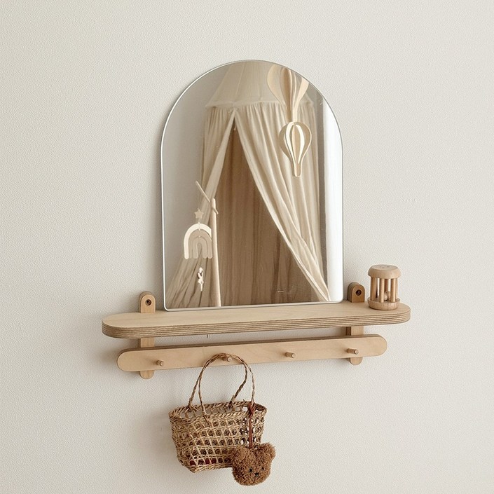 뚜뚜아트 유아 어린이 아크릴 안전거울 아치형 거울 윈도우 타입