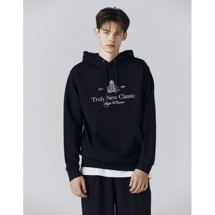 GIORDANO 지오다노024513 클래식 자수 후드티셔츠4color 480854