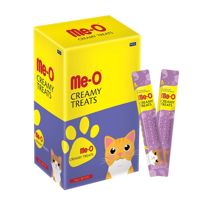 미오 크리미 참치와 가리비 15g96p 고양이 짜먹는 간식 츄르, 미오 크리미 참치와 가리비, 15g, 96개