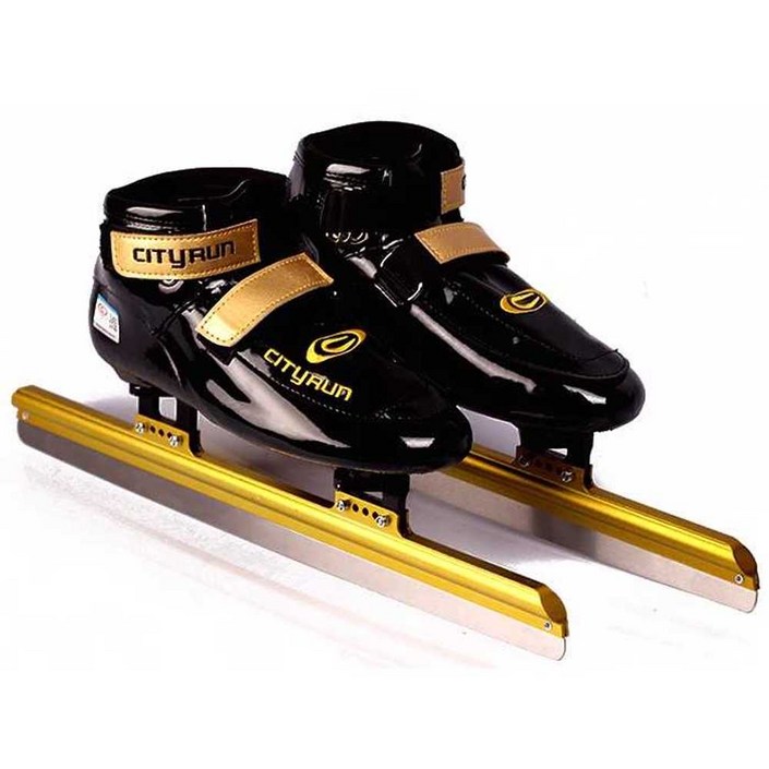 스케이팅 스피드스케이트화 신발 겨울 실내 빙상 운동, 상세 페이지 참고, 40 블랙 골드 칼 세트
