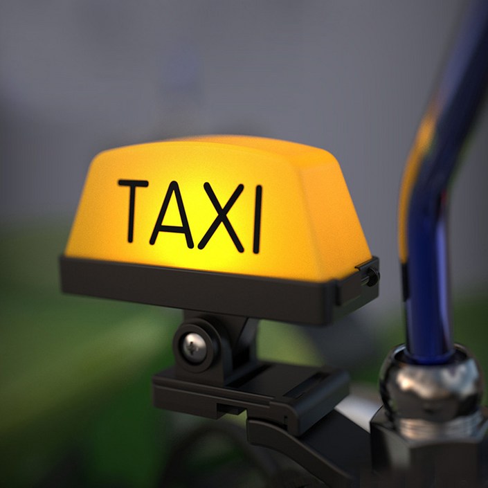 카폴레옹 TAXI 오토바이 바이크 택시 LED라이트 튜닝용품