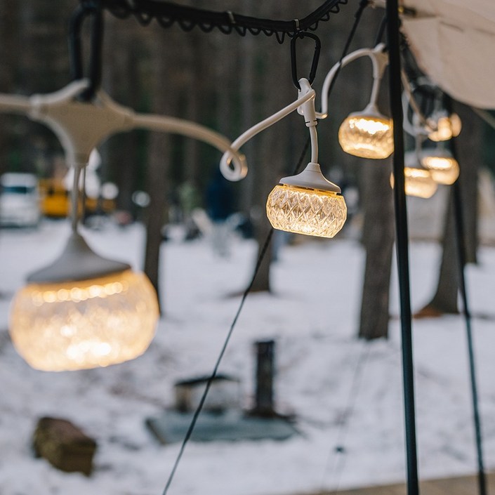 프리즘 크레모아 이너프7구LED 프리즘캠핑등 스트링라이트 전용앱 컨트롤, 1개