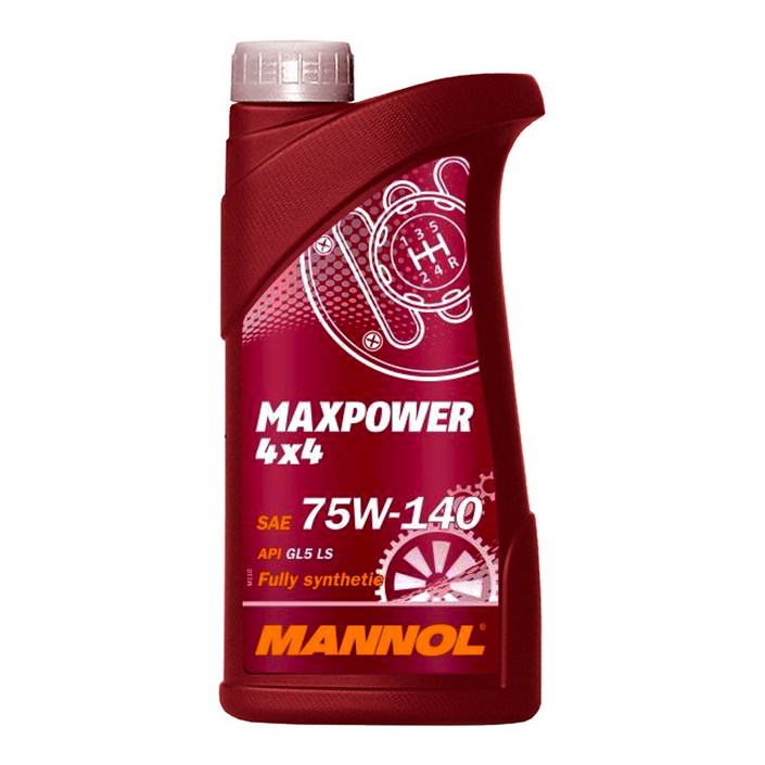 마놀 맥스파워 합성기어오일 75W140 1L, 1개, 마놀 맥스파워 합성기어오일 75W140 1L