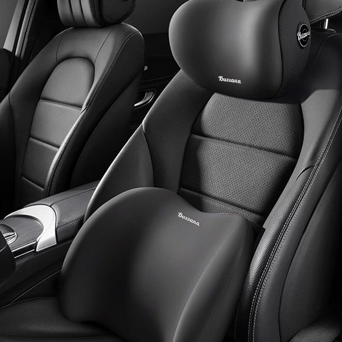 차량용 11 메모리폼 목쿠션 사계절용 허리쿠션 등받이쿠션 세트