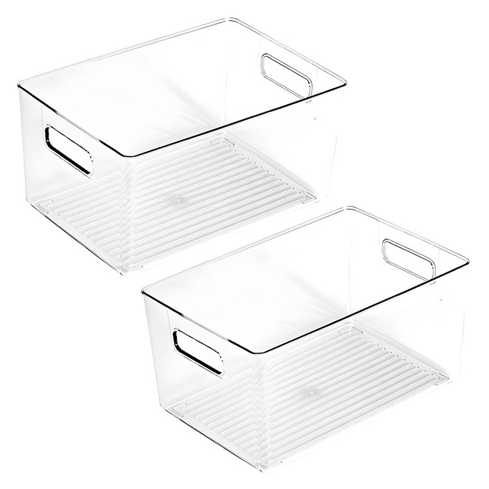 이우아여사 펜트리 PET 투명 정리함 막힘형