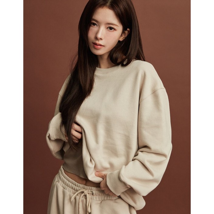 [지오다노]NEW 여성 베이직 테리 맨투맨 티셔츠 05325911