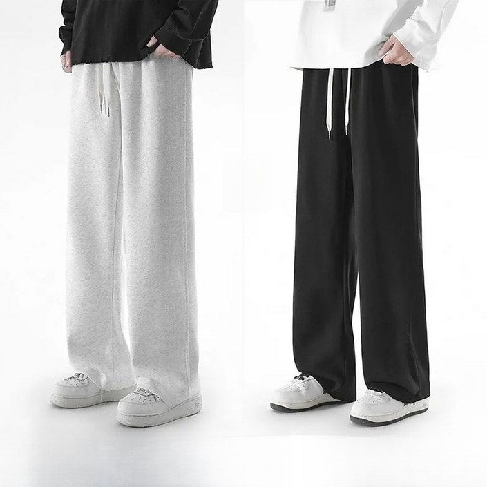 해피유통 11루즈핏 캐주얼 운동바지 여름 순면 긴바지 스트링 디자인 XG24