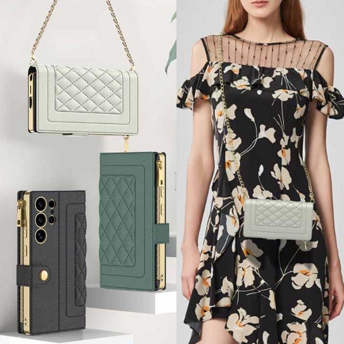 갤럭시 S25울트라 S24울트라 S23울트라 ULTRA 패션 미니핸드백형 가죽 케이스