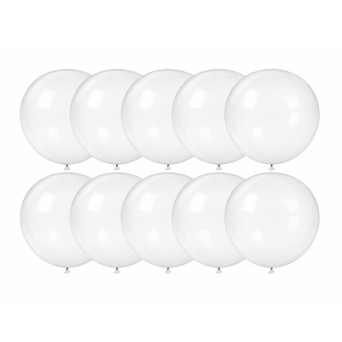 파티메이커스 45cm 파티용 대형 풍선 세트, 10개, 클리어