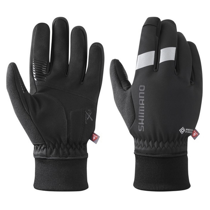 [시마노]고어텍스 윈드스토퍼 프리마로프트 겨울용 기모안감 방한 방풍 자전거긴장갑 터치스크린 호환