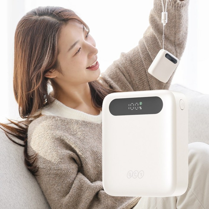 QCY AIR 보조배터리 트래블 미니 초경량 기내반입 고속충전 22.5W 10000mAh 신제품, 보조배터리 트래블 미니 PB10D