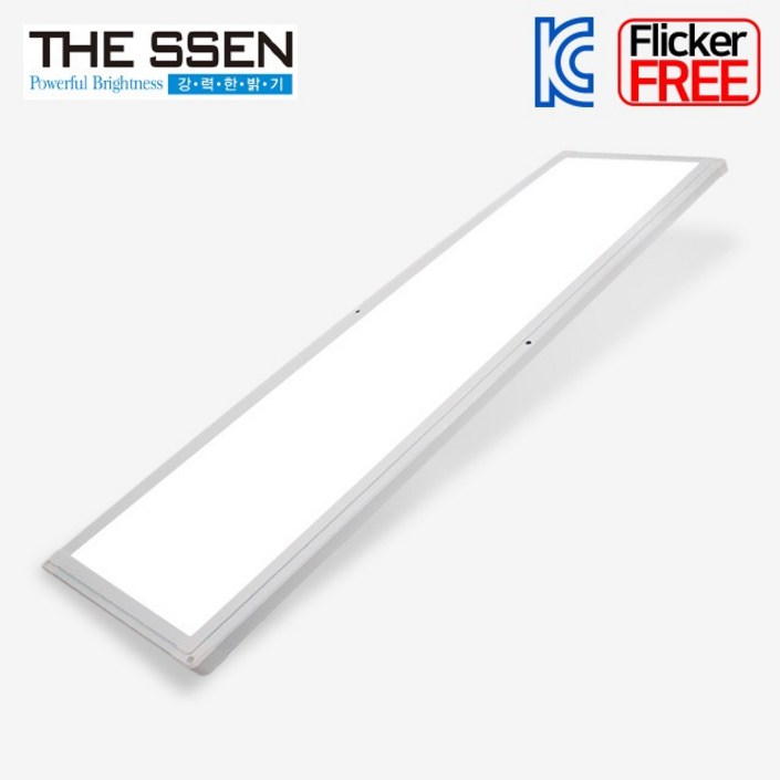 더쎈 LED 평판등 직하형 에코 시드 엣지등 1285X320 50W 플리커프리 주광색 면조명 방등 거실등 세트
