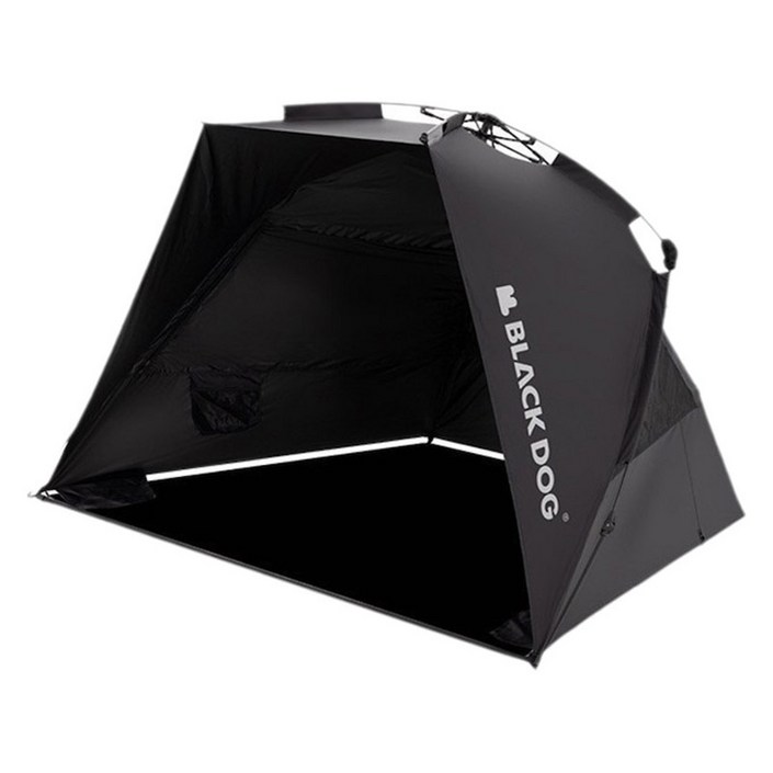 BLACKDOG 아웃도어 파빌리온 선쉐이드 원터치 자동 캠핑 텐트 250x160x149 CBD2300ZP019, 블랙, 12인용
