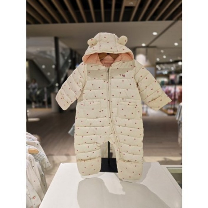 블루독베이비 25 FW핑크윔라이트 패딩우주복45A1960303출산 백일 돌 선물 조카 아가옷 유아 경량 45 7656411