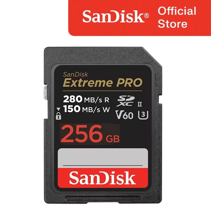 샌디스크 익스트림프로 SD 카드 V60 USHII U3 SDXEP, 256GB