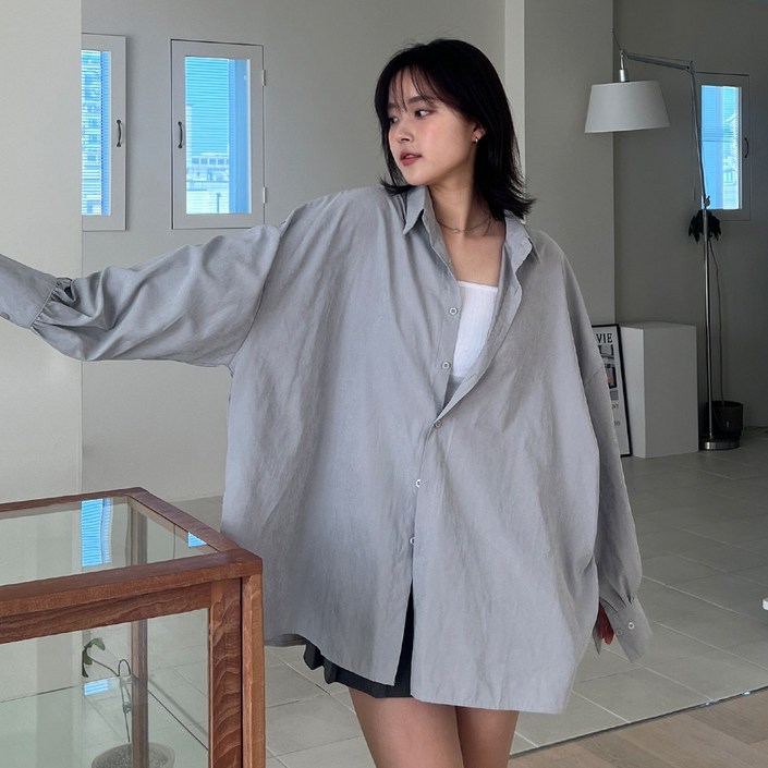 컬러추가5XL 크고이쁨올핏 소프트 빅 남방 3color