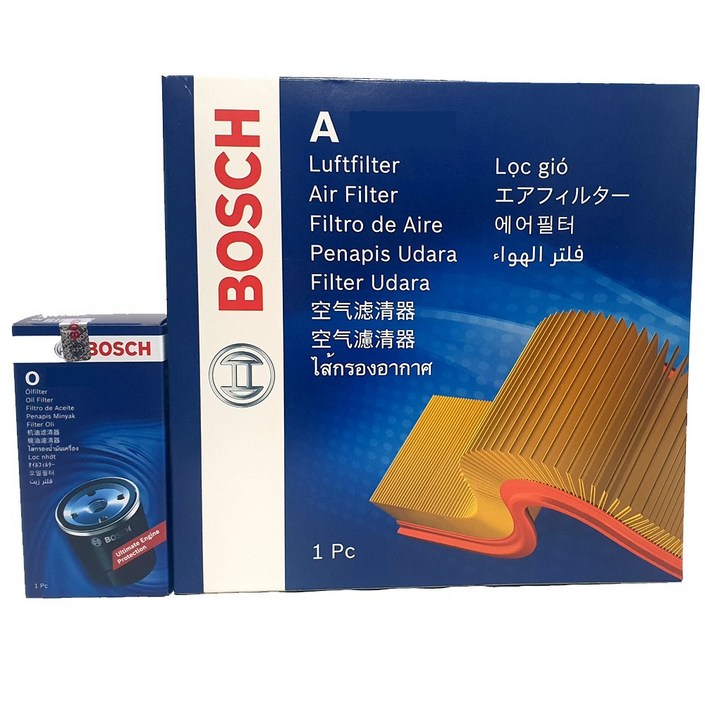 보쉬 쌍용 뉴체어맨W CW700 3600cc 엔진오일교환 오일에어 필터 O1012A2420, O1012A2420, 1개