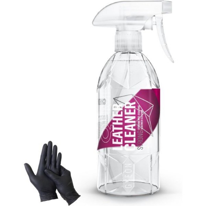 GYEON 일본 정규품 Q2MLCS 가죽 클리너 스트롱 LeatherCleanerStrong 니트릴 장갑 포함 500ml
