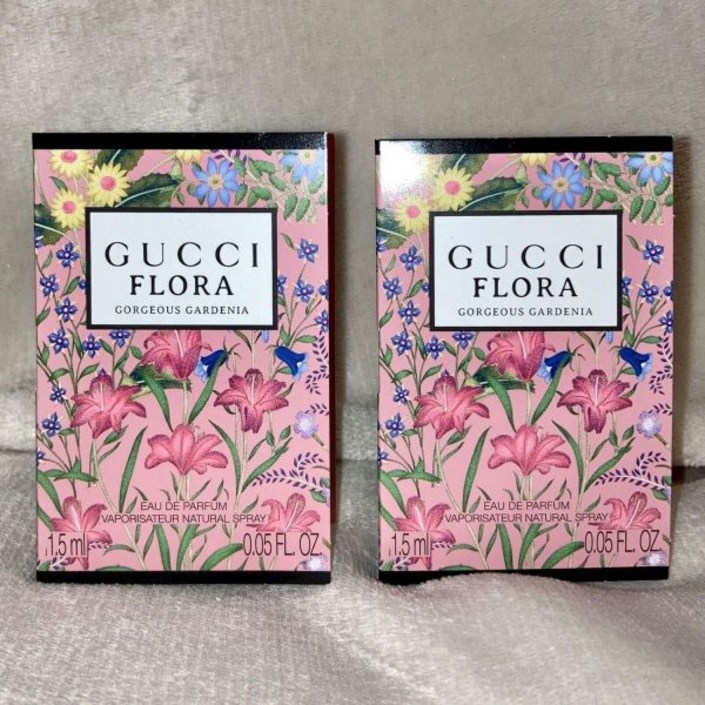 플로라 글로리 가디니아 오 드 파퓸 EDP 샘플 스프레이 0.05온스 1.5ml 각각 2개씩
