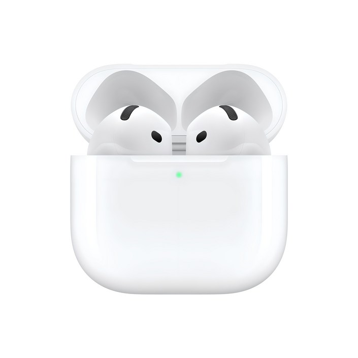 Apple 2024 에어팟 4세대 액티브 노이즈 캔슬링 블루투스 이어폰, MXP93KHA, 화이트