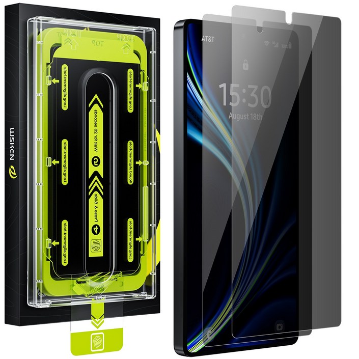 WSKEN 사생활보호필름지문방지 자동 흡착 먼지 제거 수트는, 2개