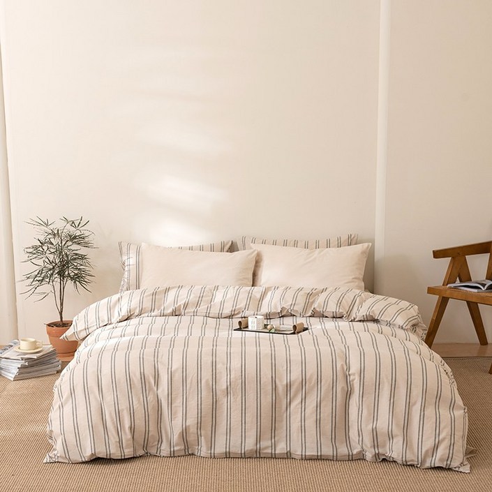 유판 100 순면 이불커버 1개  베개커버 2개 침구세트 이불커버 베개커버 세트