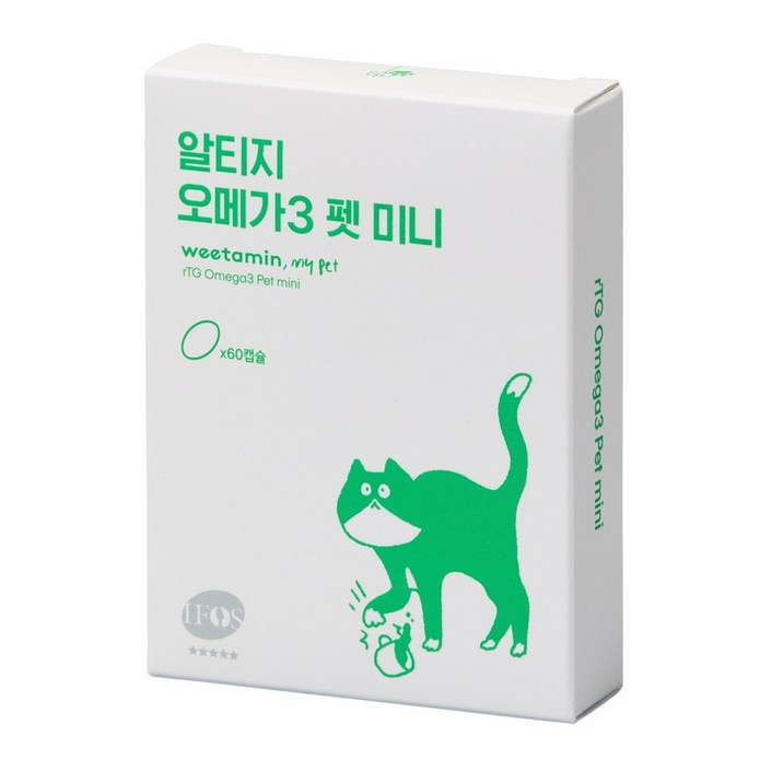 위타민펫 오메가3미니 반려동물영양제, 60정, 오메가3, 1개