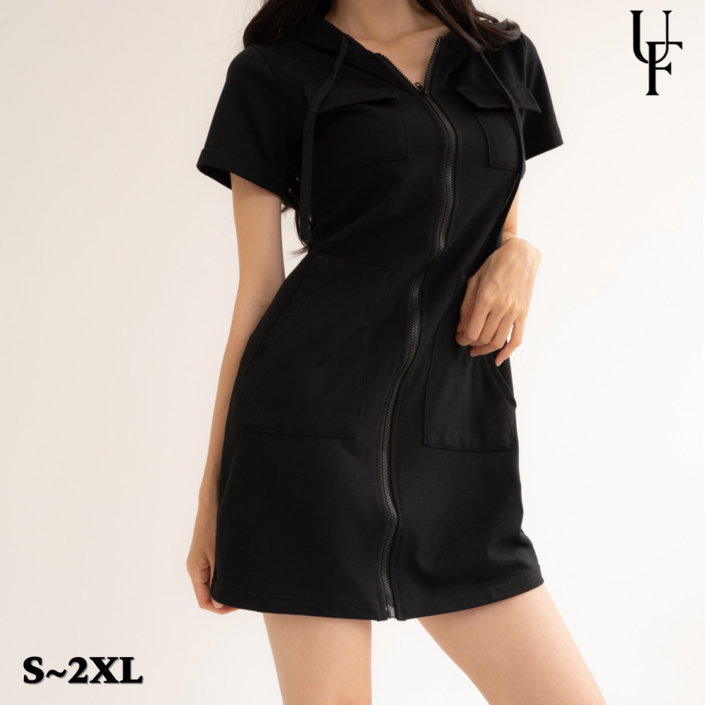 어반픽스 여성 여름 반팔 후드 원피스 S2XL