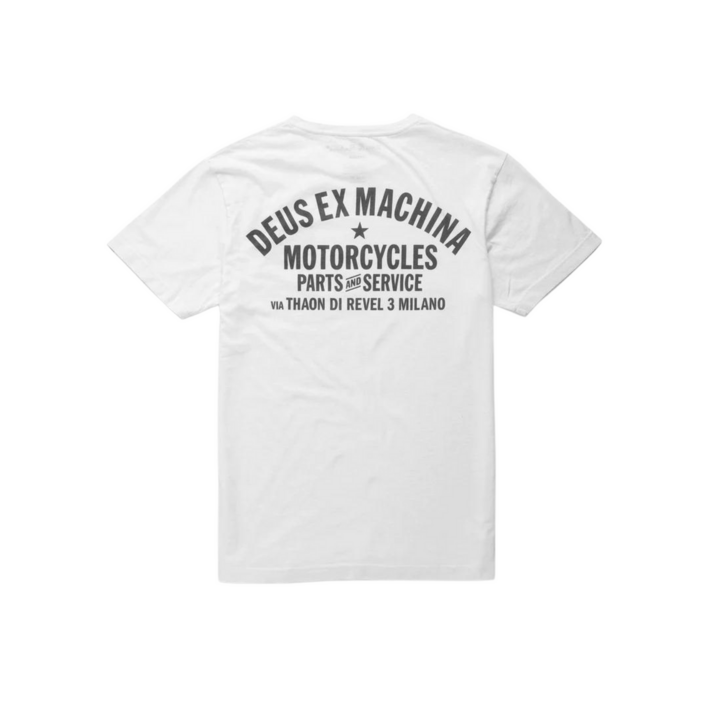 데우스 엑스 마키나 DEUS 데우스 밀라노 로고티셔츠 반팔티 남녀공용 화이트 정품